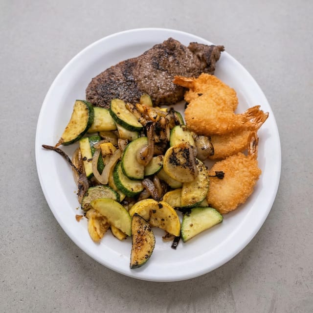 Steak & Shrimp.