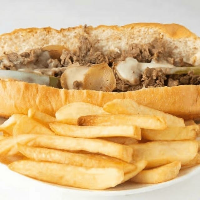Philly Cheese Steak Sandwich.